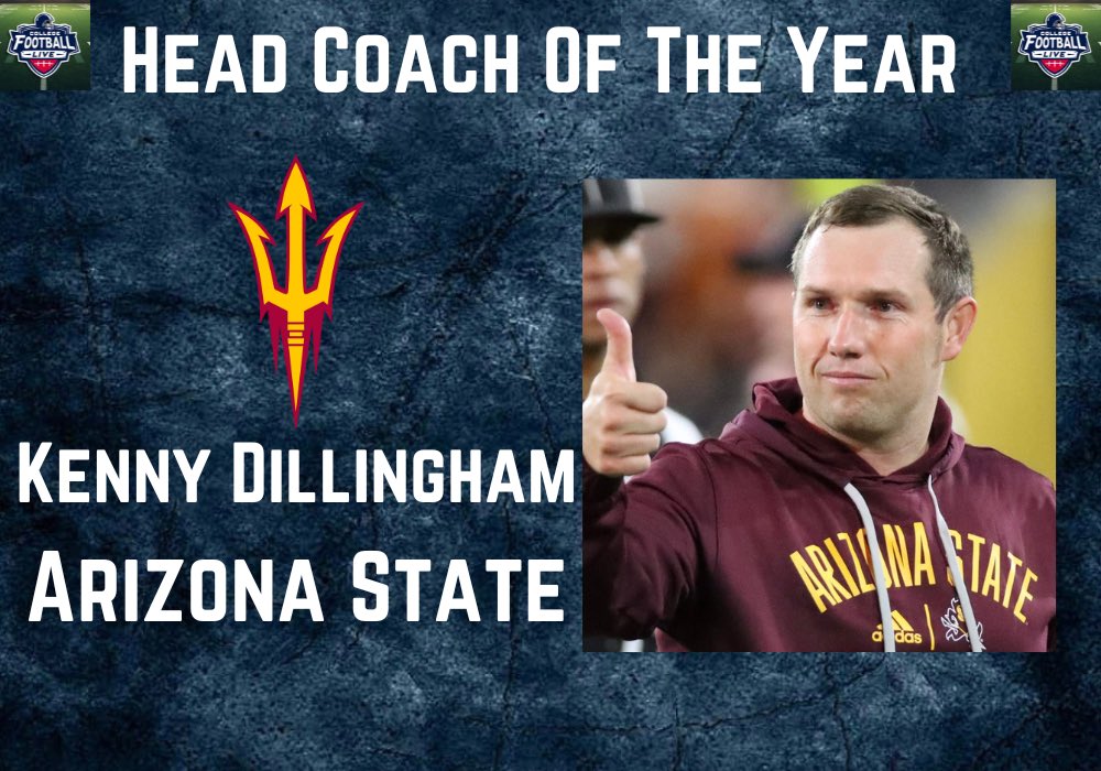 College Football Live (@collegefbonx) on Twitter photo The 2024 College Football Live Head Coach Of The Year award winner!
<a href="/ASUFootball/">Sun Devil Football</a>
<a href="/KennyDillingham/">Coach Dillingham</a> The 2024 College Football Live Head Coach Of The Year award winner!
<a href="/ASUFootball/">Sun Devil Football</a>
<a href="/KennyDillingham/">Coach Dillingham</a>