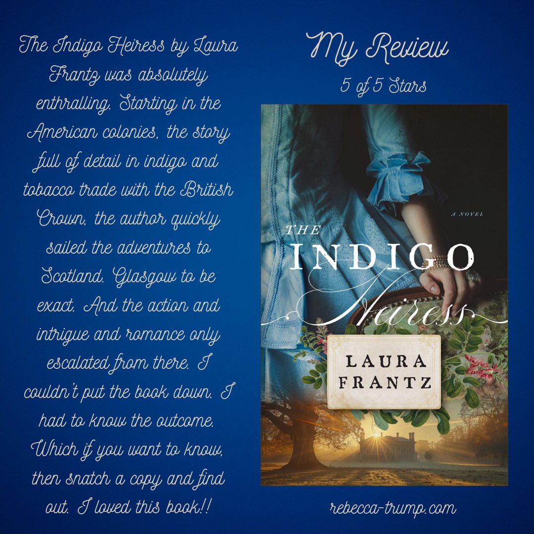 BeckyTrump's tweet photo. BOOK REVIEW 📘Releasing In January
@LFrantzauthor
@RevellBooks
#christianhistoricalromance
#christian
#colonialfiction
#scottishfiction https://t.co/cfhBHcSec4