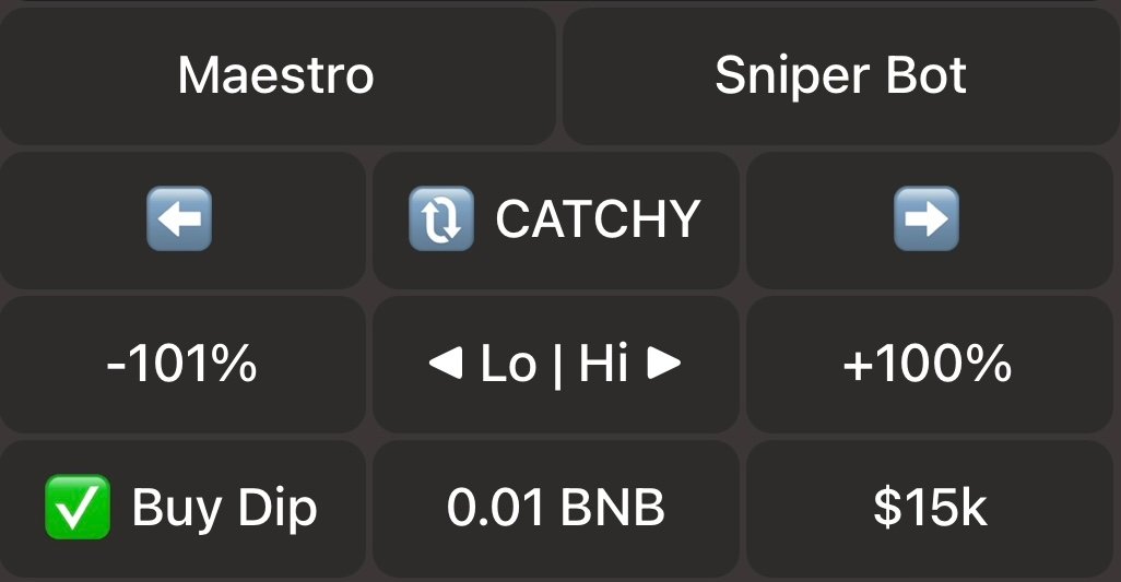 MaestroBots's tweet photo. set it and forget it they said, it'll be fun they said

wakes up to 5 filled orders

they were right

Take profit and stop loss with Maestro. Set your limit orders by gain percentage, specific price or market cap.