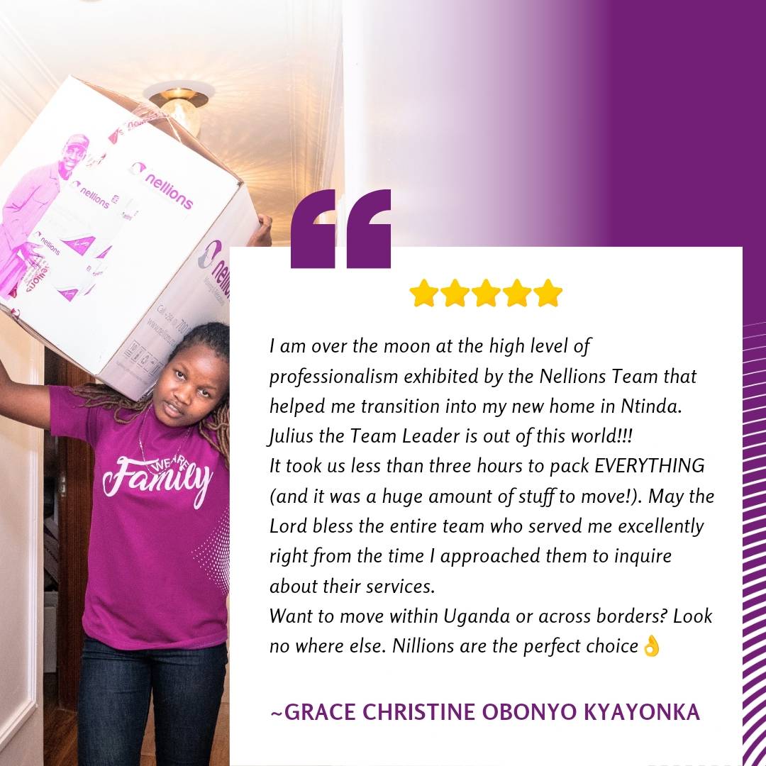 NellionsUGANDA's tweet image. Another successful move, another happy client. 

#FeedbackFriday #ShiftInStyle