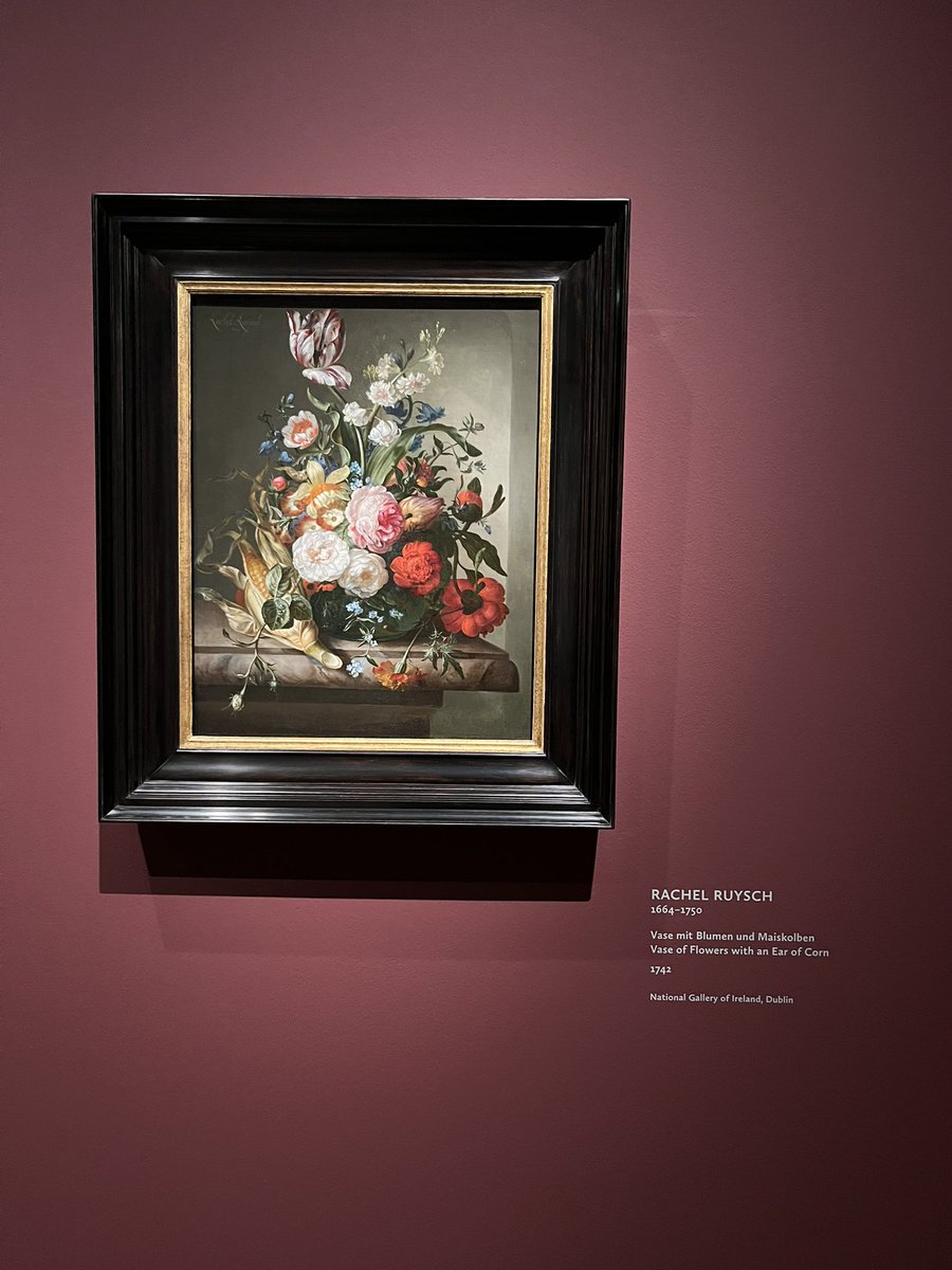 ArtHerstory | artherstory.bsky.social (@noteartherstory) on Twitter photo Rachel Ruysch: Nature into Art will be on at <a href="/ToledoMuseum/">Toledo Museum of Art</a> in Spring 2025, and at the <a href="/mfaboston/">Museum of Fine Arts, Boston</a> in Fall 2025.
Pictured: Installation view of Ruysch's Vase of Flowers with an Ear of Corn, held at the <a href="/NGIreland/">National Gallery of Ireland</a>. Read about it in Lizzie Marx's guest post, artherstory.net/rachel-ruyschs⊠Rachel Ruysch: Nature into Art will be on at <a href="/ToledoMuseum/">Toledo Museum of Art</a> in Spring 2025, and at the <a href="/mfaboston/">Museum of Fine Arts, Boston</a> in Fall 2025.
Pictured: Installation view of Ruysch's Vase of Flowers with an Ear of Corn, held at the <a href="/NGIreland/">National Gallery of Ireland</a>. Read about it in Lizzie Marx's guest post, artherstory.net/rachel-ruyschsâŠ