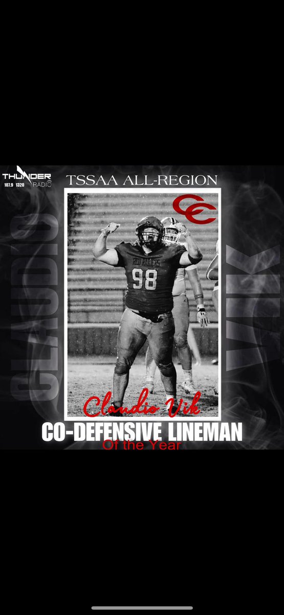 Coffee County Central Football (@cccraidersfb) on Twitter photo Congratulations <a href="/ClaudioAdamVik/">ClaudioVikFootball</a> for being named co-defensive lineman of the year in our region! Congratulations <a href="/ClaudioAdamVik/">ClaudioVikFootball</a> for being named co-defensive lineman of the year in our region!