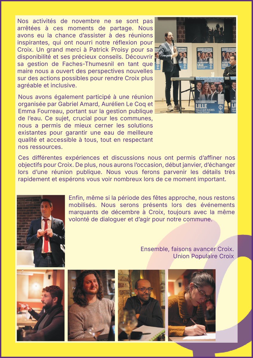 LFICroix's tweet photo. La nouvelle Newsletter a été envoyée, Novembre a mobilisé nos militants pour différents moment importants. Nous continuons la présence sur le terrain et les réunions pour être prêt lors des prochaines échéances! ✊🔴 https://t.co/68WiOAijpK