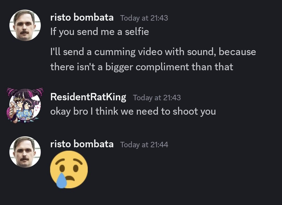 I think it might be over for me chat