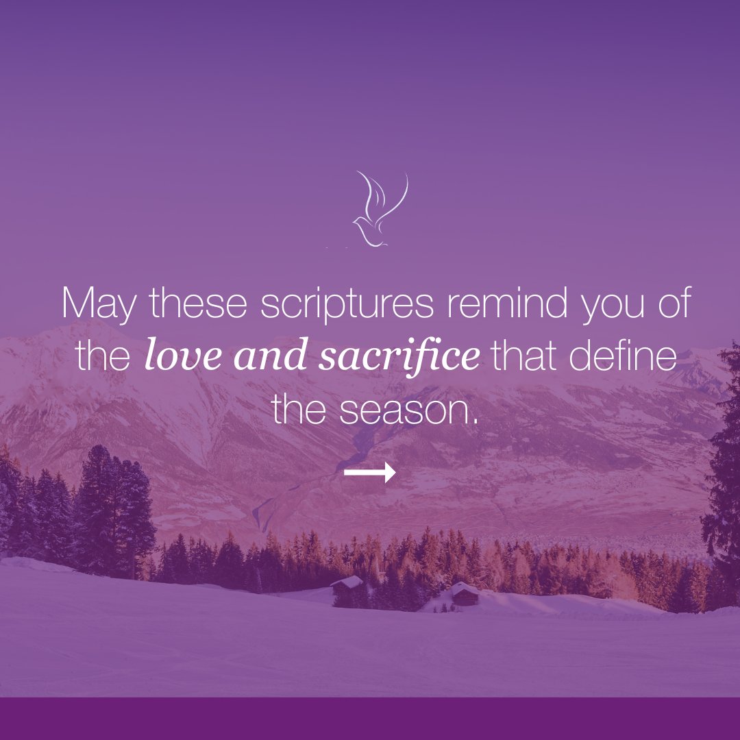 blsdcommunion's tweet photo. May these scriptures remind you of the #love and #sacrifice that define the season. https://t.co/0yEvlfK0T7