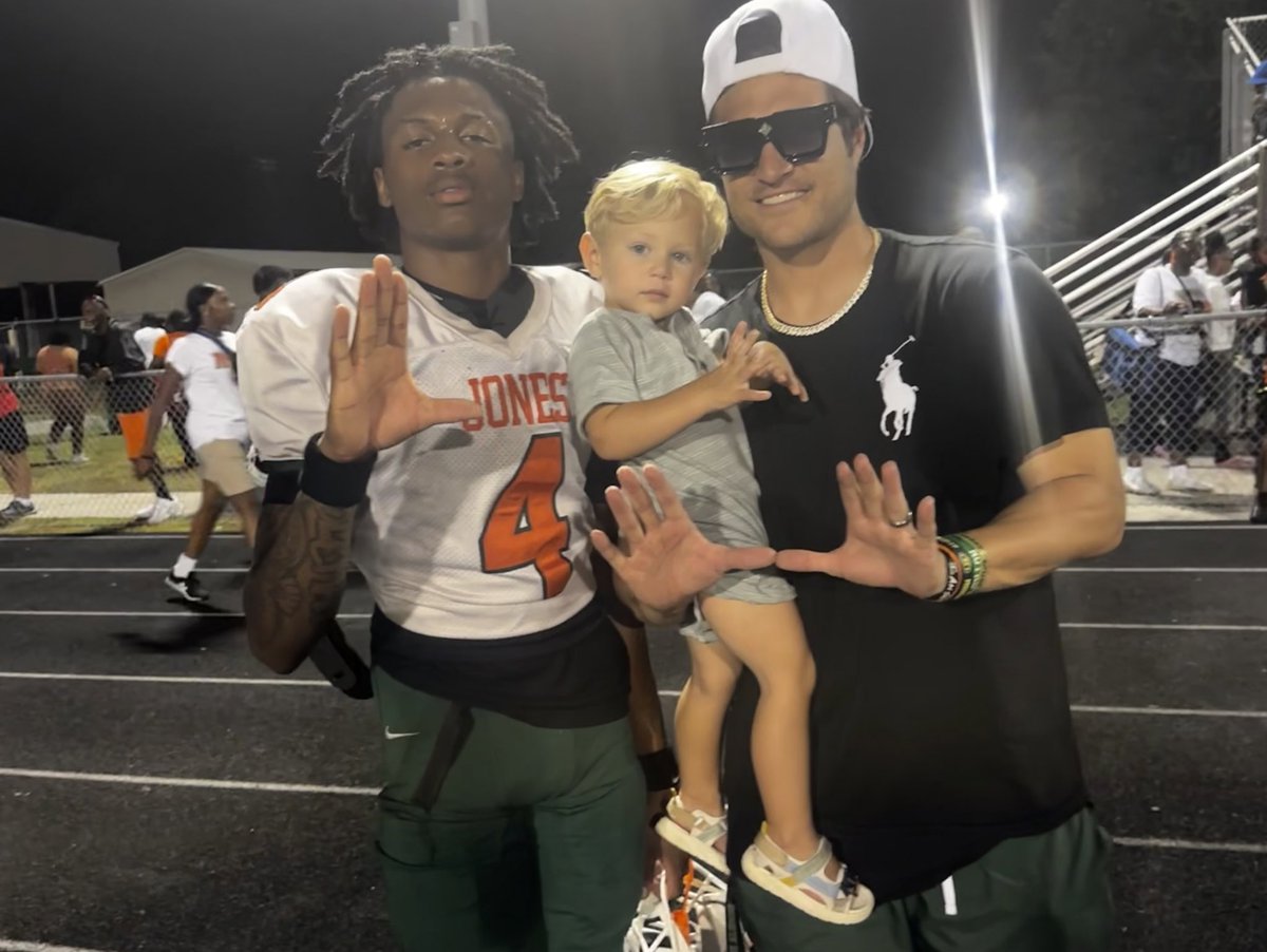 baylintrujillo's tweet photo. Since 10 years old.. we have Trained &amp; prepared for this moment tonight..

Let’s make HISTORY in the City you have COMMITTED to 🙌🏼 @DereonColemanQB
#BTruQBTraining 🔘 #GoCanes https://t.co/ap5Kr56W5z