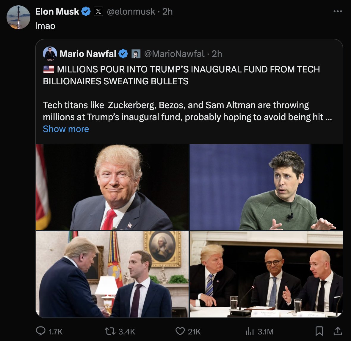 hamids's tweet photo. How long before @elonmusk  gets the "hey, cool it" call from Trump? https://t.co/nFuMtygDPk