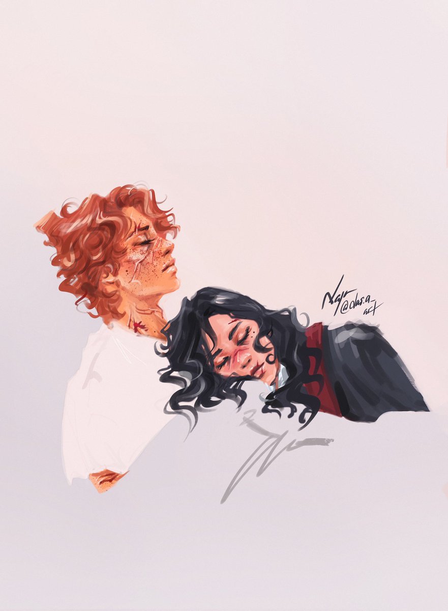 Dara_artist's tweet image. Sirius skips school to be with Moony in the hospital wing after the night of the full moon 

#wolfstar #padfoot #moony #siriusblack #remuslupin #maraudersera
