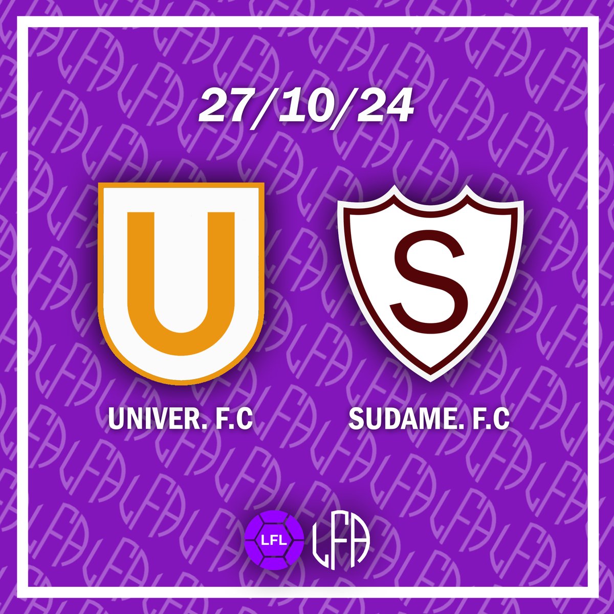 Hodiaŭ dimanĉo 27/10:

Atlas F.C 🆚 Internacia F.C
Inferno F.C 🆚 Olimpo F.C
Briaconta F.C 🆚 Espero F.C
Universitato F.C 🆚 Sudameriko F.C
Zamenhof F.C 🆚 Progreso F.C

🕑 21:00 P.M (Ĉiuj tempoj respondas al Lomoria tempo)

bit.ly/lflbs2