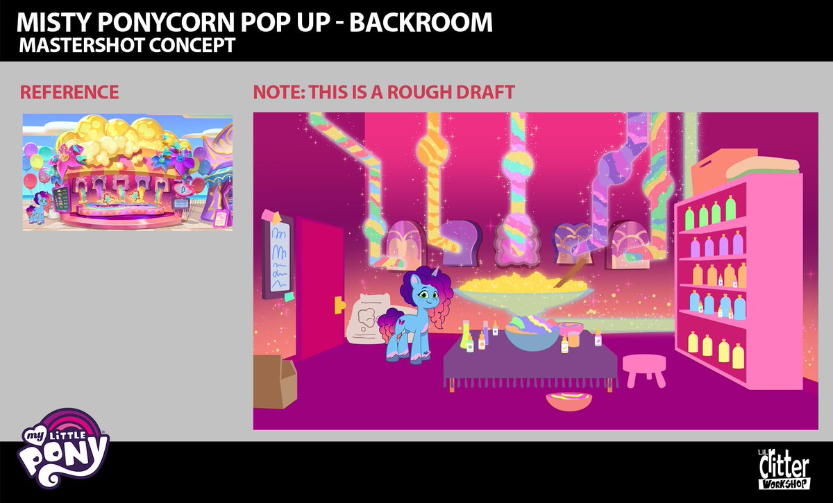 MLPG524092021's tweet photo. Concept arts of the latest TYT episode "Ponycorn Clone-I-Corn" part 1.
Found at @g5mlp's Tumblr.
Link: https://t.co/Ea8WsNFbV8
#mylittlepony #mlpg5 #mlptellyourtale #mlptyt #mistybrightdawn #mistymlp #concept #conceptart #mlpofficial #leak https://t.co/OnBwEsVucD