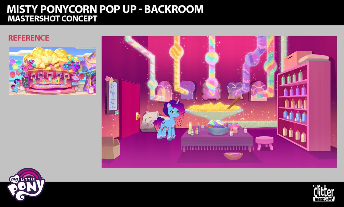 MLPG524092021's tweet photo. Concept arts of the latest TYT episode "Ponycorn Clone-I-Corn" part 1.
Found at @g5mlp's Tumblr.
Link: https://t.co/Ea8WsNFbV8
#mylittlepony #mlpg5 #mlptellyourtale #mlptyt #mistybrightdawn #mistymlp #concept #conceptart #mlpofficial #leak https://t.co/OnBwEsVucD