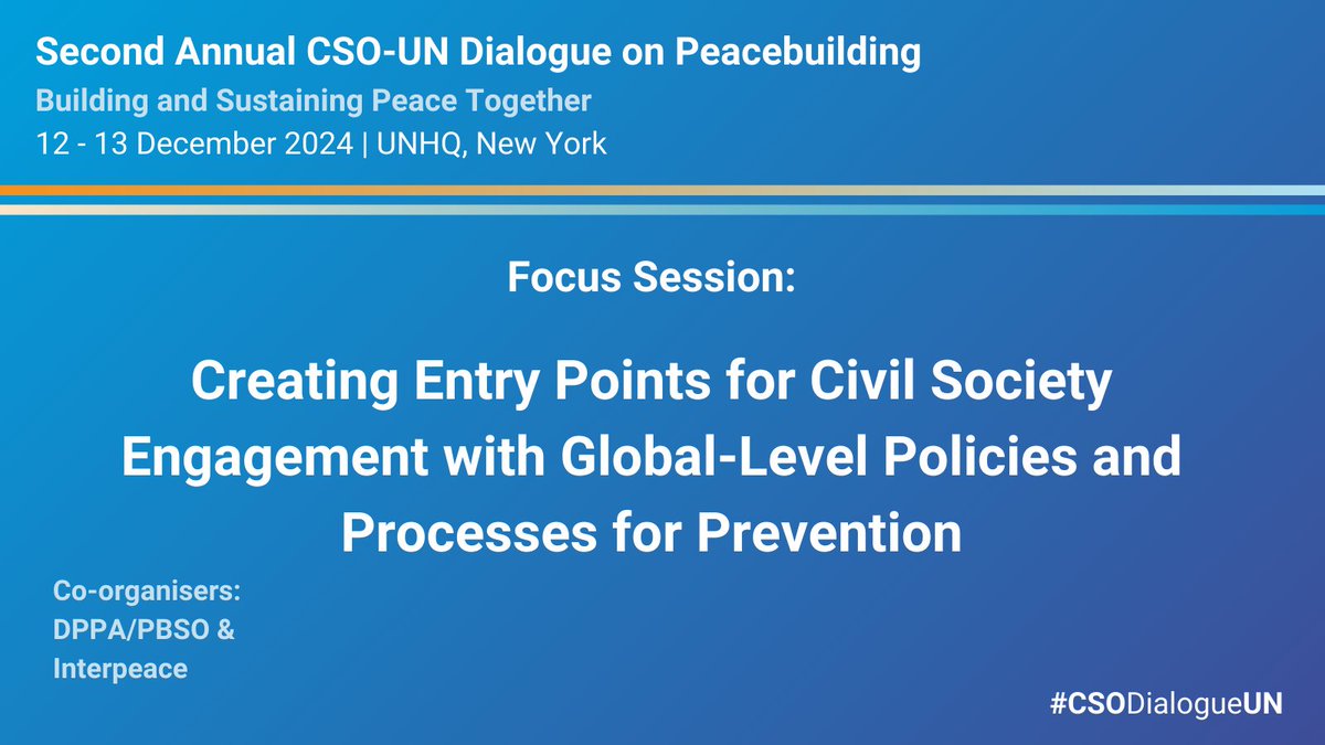 United Nations Peacebuilding and Peace Support tweet media