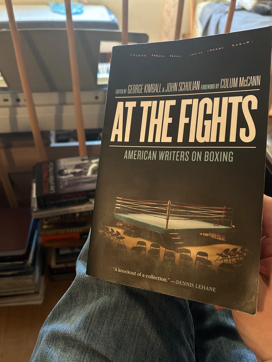 CraigAndrewDowd's tweet image. Afternoon reading: AT THE FIGHTS, one of the better collections of pieces on the hardest game.