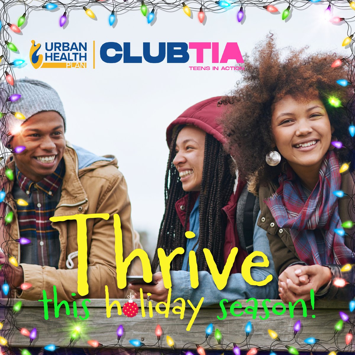 UHPClubTIA's tweet photo. 🎄✨ Holiday fun + healthy choices = the ultimate win!
💧 Hydrate
💤 Sleep like a champ
🏃‍♀️ Stay active
🍬 Chill on the sweets
💬 Hang with your favorite people
Feel your best this season! 🌟💪 #HealthyHolidays #TeensInAction #ClubTIA https://t.co/5ZVe5hiCni