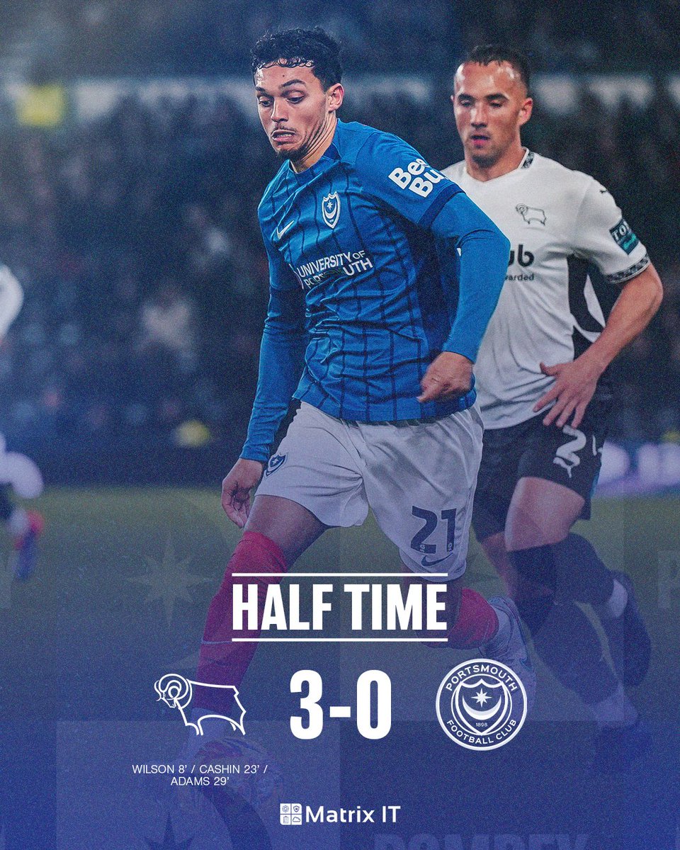 Pompey's tweet photo. Half time. 

#Pompey https://t.co/Gjxzz9MmwX