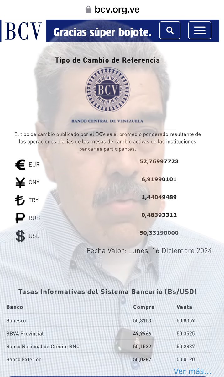 zuricht94's tweet photo. Gracias al presidente obrero, el dólar llega a 50,33, para que puedan tener poder de compra estas Navidades felices, decretadas por su majestad. https://t.co/FVaigfl8vt