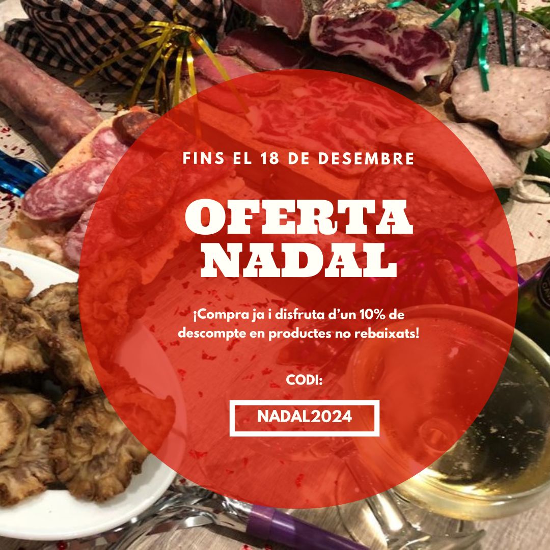 🎄 T'agrada gaudir de la millor qualitat per les festes de Nadal?

🛒 Fins al 18 de desembre, gaudeix d’un 10% de dte. en tots els nostres productes sense altra oferta!

#cangaburra #embotitscangaburra #km0 #productesdeproximitat #productorscatalans #embotitscatalans #embotits