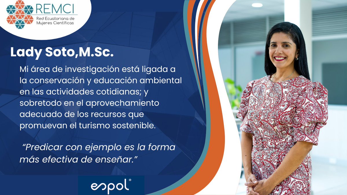 remciespol's tweet photo. Hoy les presentamos a nuestra colega @ladymariasoto, apasionada de la conservación del ambiente a través del #turismo 🧳, consumidora responsable,  elaboradora de compost y activista en la concienciación social sobre plásticos de un solo uso♻️@CientificasEC https://t.co/pzo1C4XOim