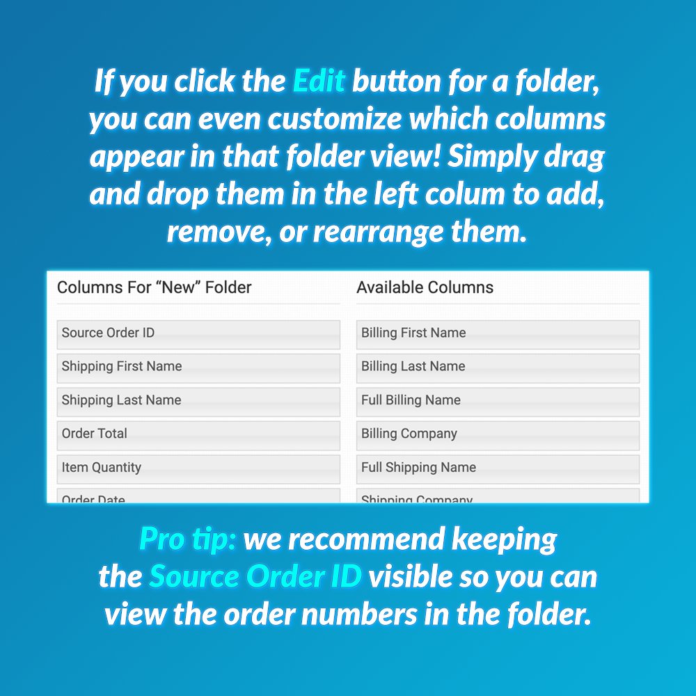 orderdeskrules's tweet photo. Q4 can be a chaotic season in ecommerce, so here's a tool to stay organized: Folders in Order Desk!

Think of folders like physical boxes that hold your orders. You'll know exactly which ones are ready for fulfillment and which ones have been sent out. https://t.co/RQpTJcHXfB