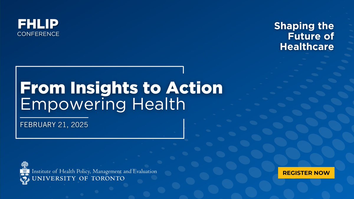 Registration for the Future of Health Leadership, Informatics, and Policy (FHLIP) Conference is now open!

Join a dynamic mix of attendees to explore the theme, "From Insights to Action: Empowering Health".

Learn more: tinyurl.com/uu834caz