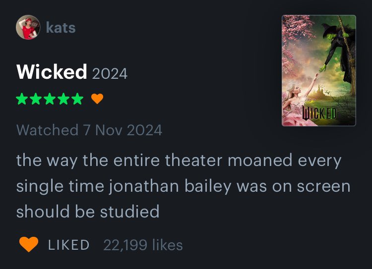 fellowtims's tweet image. this being the most liked wicked review sends me