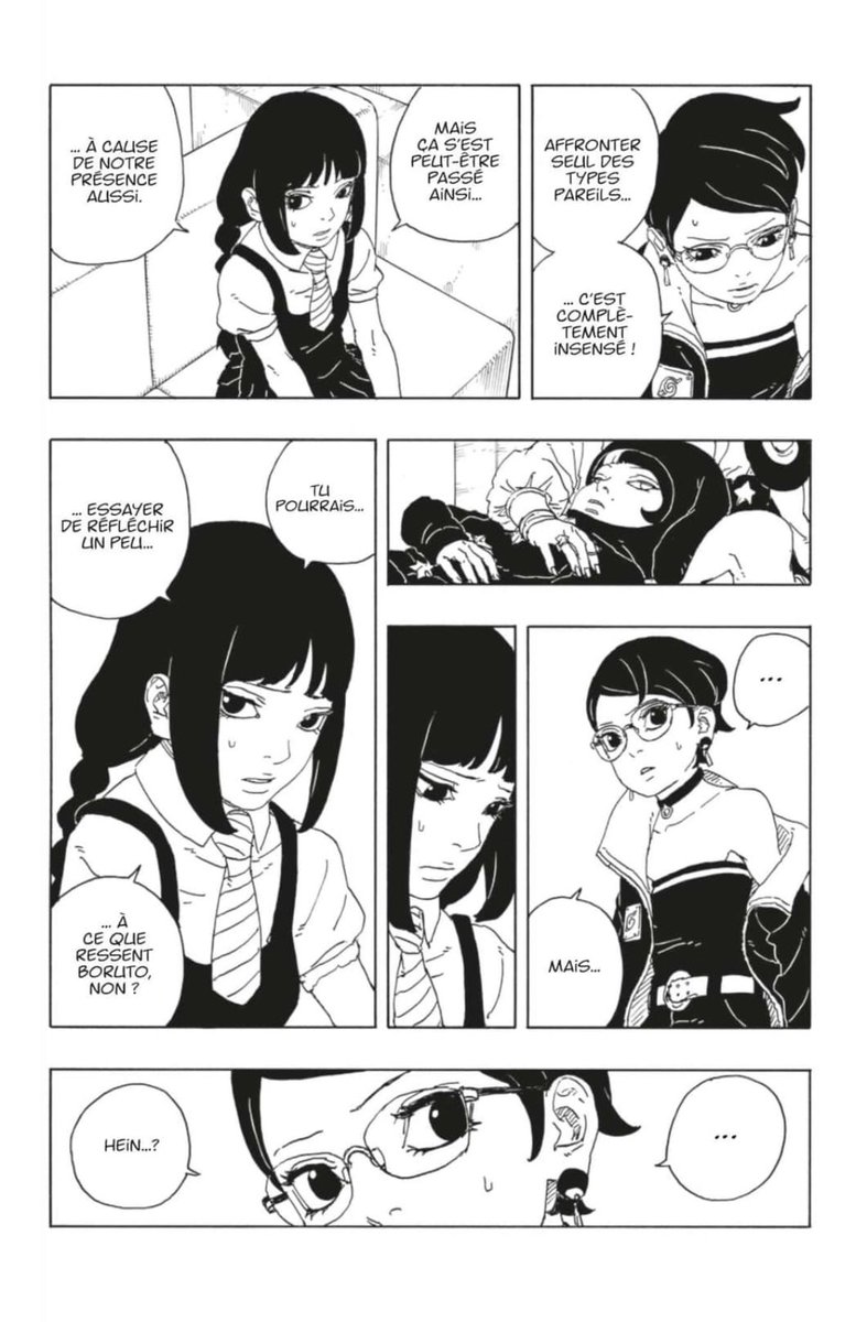 YamiGOAT15's tweet photo. Les tensions réelles commencent entre Sarada et Sumire. Donc le début du moment où clairement Sumire fait chier mdrrr. #BorutoTwoBlueVortex16 #Boruto96 https://t.co/aDdtkMlmNJ