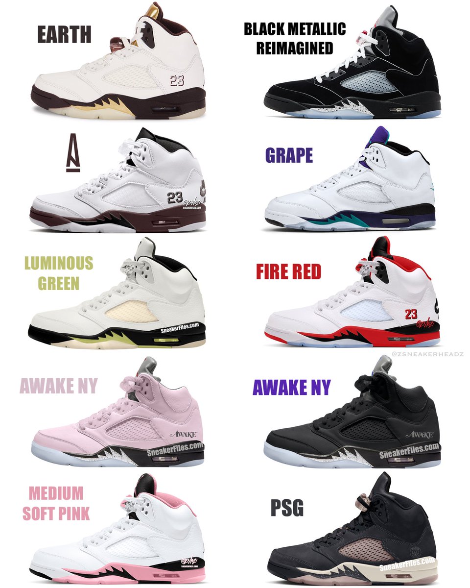 TONS of Air Jordan 5 colorways are releasing in 2025!

Which pair(s) will you be copping⁉️⁉️