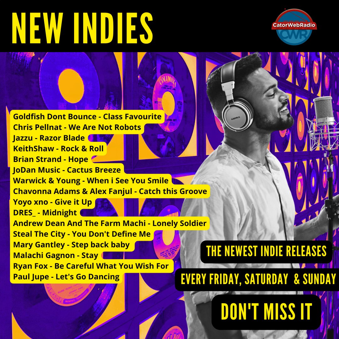Catorweb radio (@catorwebradio) on Twitter photo #NowPLaying #INdigesta
#GoldfishDontBounce
<a href="/musicianchris1/">Chris Pellnat</a>
#Jazzu
<a href="/KeithShawMusic/">KeithShaw</a>
#BrianStrand
<a href="/jvwilburn/">Jo Wilburn / JoDan Music</a>
<a href="/WarwickandYoung/">Warwick & Young</a>
#ChavonnaAdams #AlejandroFanjul
<a href="/Yoyo_xno/">Yoyo xno</a>
<a href="/weareDRES_/">DRES_</a>
<a href="/StealTheCityUK/">Steal The City</a> Via <a href="/Emma_Scott/">Emma Scott</a>
<a href="/MaryGantley3/">Mary Gantley</a>
#MalachiGagnon
@andrewdeanmusic
#RyanFox
<a href="/JupePaul/">Paul Jupe Music</a> #NowPLaying #INdigesta
#GoldfishDontBounce
<a href="/musicianchris1/">Chris Pellnat</a>
#Jazzu
<a href="/KeithShawMusic/">KeithShaw</a>
#BrianStrand
<a href="/jvwilburn/">Jo Wilburn / JoDan Music</a>
<a href="/WarwickandYoung/">Warwick & Young</a>
#ChavonnaAdams #AlejandroFanjul
<a href="/Yoyo_xno/">Yoyo xno</a>
<a href="/weareDRES_/">DRES_</a>
<a href="/StealTheCityUK/">Steal The City</a> Via <a href="/Emma_Scott/">Emma Scott</a>
<a href="/MaryGantley3/">Mary Gantley</a>
#MalachiGagnon
@andrewdeanmusic
#RyanFox
<a href="/JupePaul/">Paul Jupe Music</a>