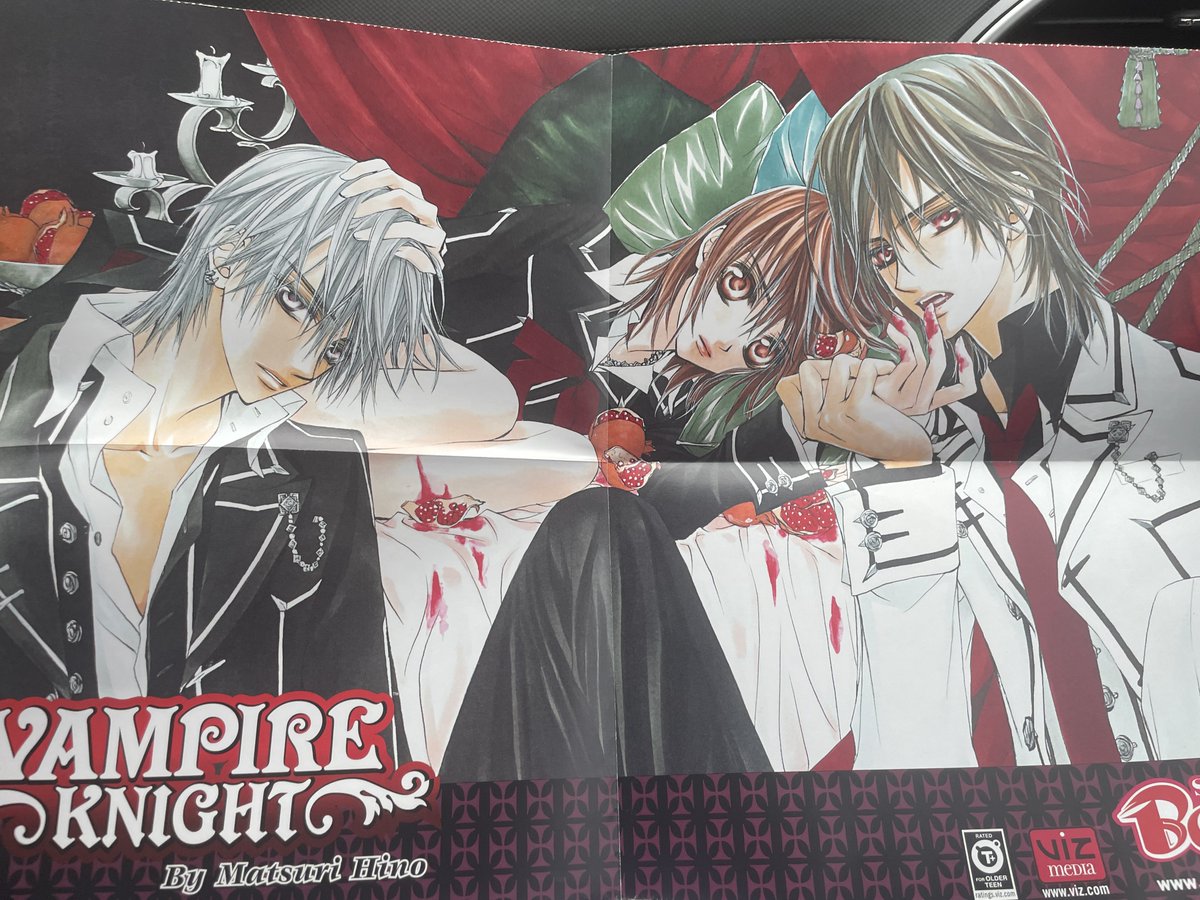 GrinderDungeon's tweet photo. I went to the half price bookstore and saw a poster of you favorite manga. Had to get it just for you @LuluVtuber https://t.co/YCfFfsazGk