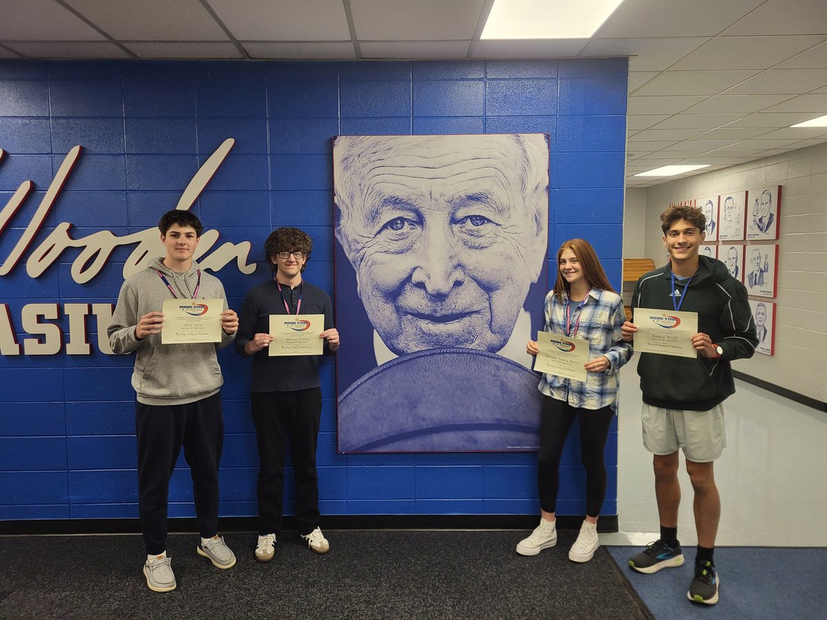 BellCatMHS's tweet image. M.H.S. Juniors Alex Stout, Abram Polley, Laura Barco, and Rayce Wolff =&amp;gt;  named &quot;Rising Stars of Indiana&quot; by the I.A.S.P.!  One of the top honors for a High School Junior in the State!  @ericbowlen @ArtesiansUnited @MSDMartinsville @ArtesianNation @ChamberMville @MHS_Rewind