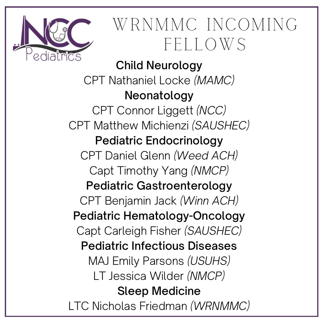NCCPeds's tweet image. 👏Congratulations to our incoming interns and fellows from @ArmyMedicine @NavyMedicine &amp;amp; @USAFMedicine, including 6 @USUhealthsci students!

😎The future is bright for Military Pediatrics #MilitaryMatchDay #FutureFAAP @AAPSOPT