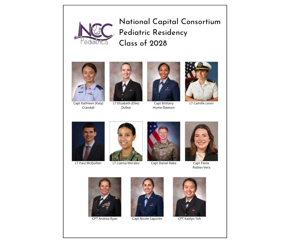 NCCPeds's tweet image. 👏Congratulations to our incoming interns and fellows from @ArmyMedicine @NavyMedicine &amp;amp; @USAFMedicine, including 6 @USUhealthsci students!

😎The future is bright for Military Pediatrics #MilitaryMatchDay #FutureFAAP @AAPSOPT