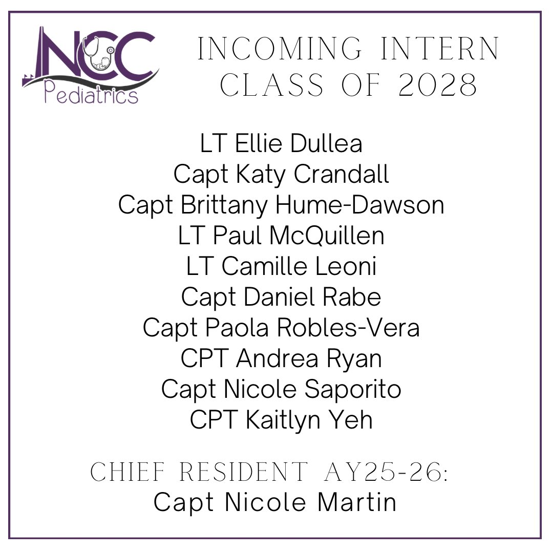 NCCPeds's tweet image. 👏Congratulations to our incoming interns and fellows from @ArmyMedicine @NavyMedicine &amp;amp; @USAFMedicine, including 6 @USUhealthsci students!

😎The future is bright for Military Pediatrics #MilitaryMatchDay #FutureFAAP @AAPSOPT