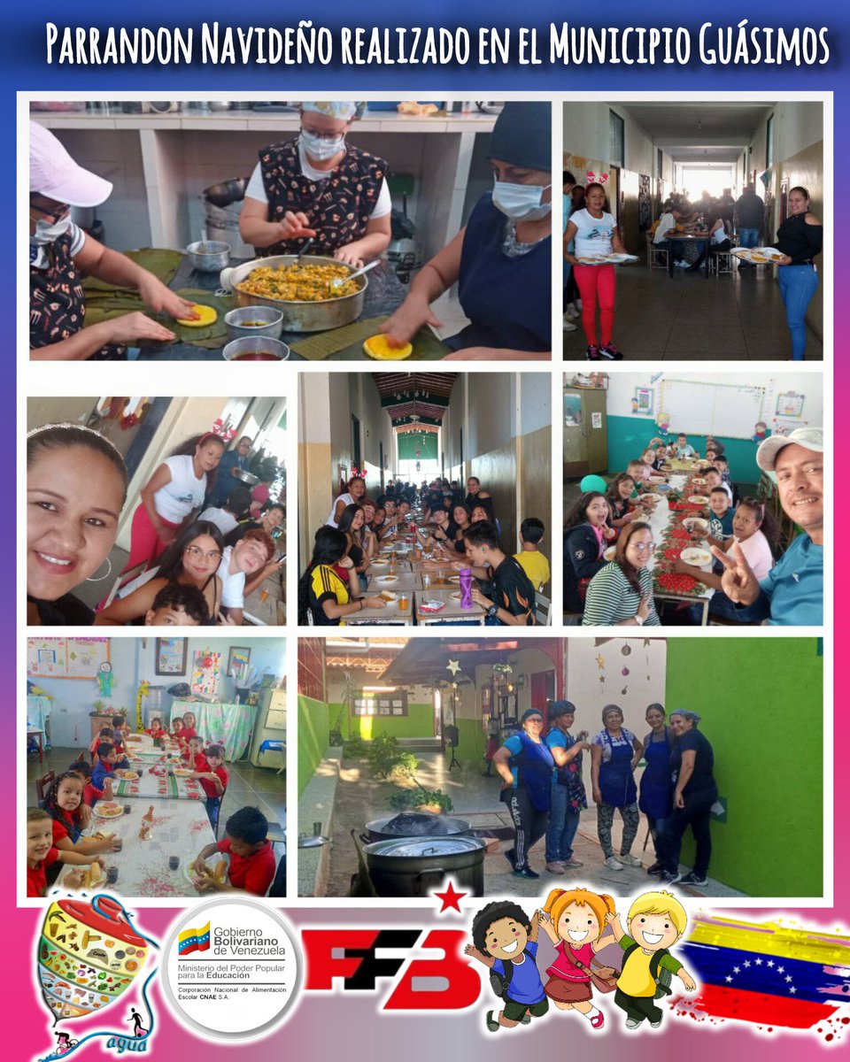 ¡Una temporada cargada de muchas emociones y unión familiar! En todas la Instituciones del país hay lugar para compartir y disfrutar la magía de la navidad🎇

Parrandon Navideño municipio Guásimos📸
.
<a href="/HectoRodriguez/">Héctor Rodríguez C.</a>  
@MPPEDUCACION 
<a href="/CDCETachira/">CDCE Táchira</a>  
@cnaeo