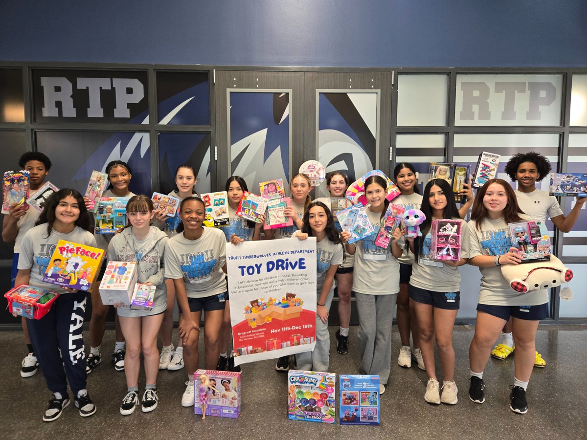 truittcfisd's tweet photo. Thank You for Supporting Our  Toy Drive! 

A huge shoutout to everyone who donated to our Athletics Toy Drive! 🌟 Thanks to your generosity, we were able to bring holiday cheer to so many kids in need.  #RTP #cfisdspirit #IBelieve https://t.co/K9ZNOqknml