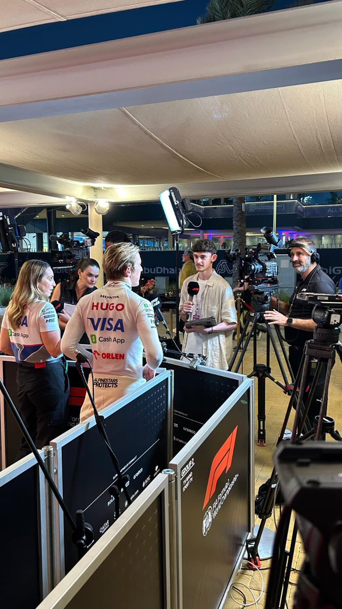 Bit of a late post, but just reflecting on the amazing experience of being part of the FP2 broadcast for the final race of the season on F1TV. Working with <a href="/lauracwinter/">Laura Winter</a> <a href="/RuthBuscombe/">Ruth Buscombe</a> <a href="/AlexJacquesF1/">Alex Jacques</a> and <a href="/wbuxtonofficial/">Will Buxton</a> was a time I will not forget. 

#f1 #f1tv #AbuDhabiGP