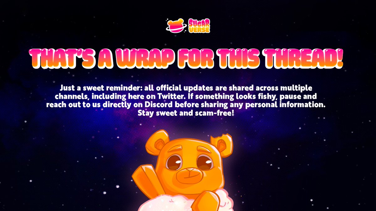 Real_Sugarverse's tweet photo. Join Discord 👇

Our community in discord is a lot of fun.

We host weekly game nights, and community calls to keep you updated and give away tokens!

Join to find out! 🔗⬇️

SV Server: https://t.co/xJ66sIRvci

6/6 🧵