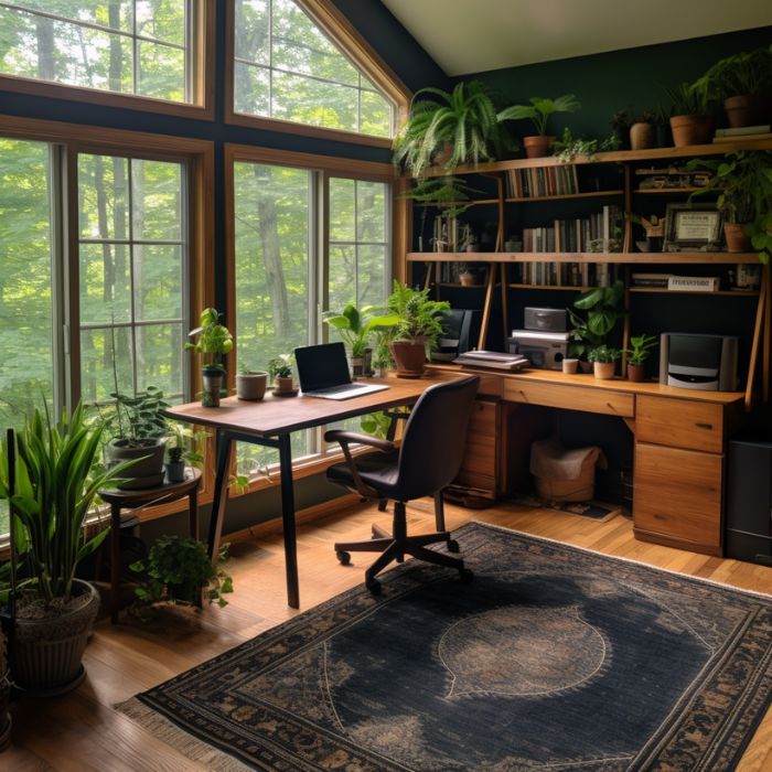InteriorVibes0's tweet photo. 💻🌿Perfect for creative focus and calm inspiration. ✨🍃
#InteriorDesign #HomeDecor #DesignInspiration #Decor #InteriorStyling #HomeOfficeGoals #ProductiveSpaces #ModernInteriors https://t.co/IIkHhBYMdb
