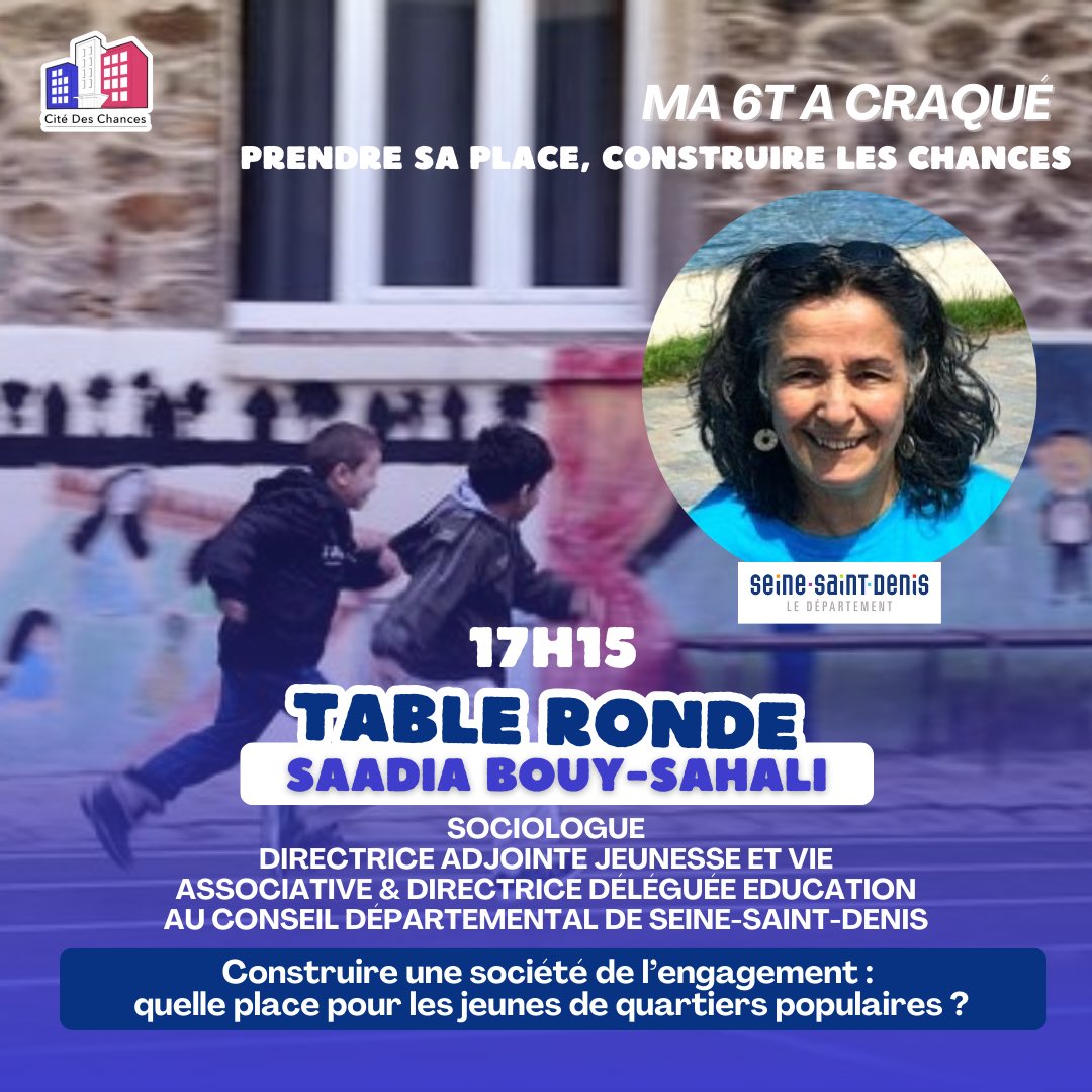 CiteDesChances's tweet photo. ✨ On accueille Saadia Bouy-Sahali, sociologue et Directrice Adjointe Jeunesse et Vie Associative, pour la JMEC !

👉 Avec son expertise en sociologie et son rôle au sein d’instruction locale, elle agit pour une jeunesse et des quartiers populaires plus inclusifs et engagés.

🔗 https://t.co/qIeDG9Hn7g