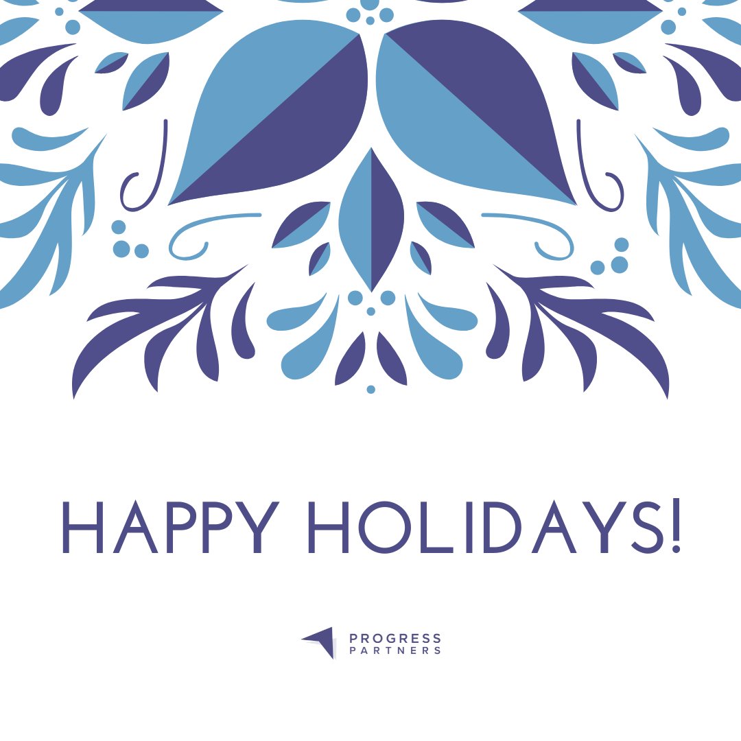 Wishing you joyful and warm holiday celebrations from all of us at Progress Partners! ✨