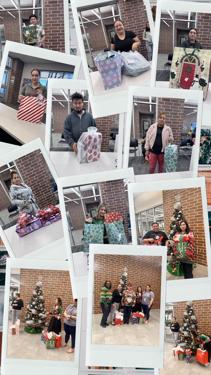 ClevelandISDTX's tweet photo. The Counselors at Santa Fe Elementary did an Angel Tree for their campus! Last year, they served just 40 students. Thanks to the generosity of SFE staff members, community members, and Communities in Schools Site Coordinator Yadira Mariscal, they were able to serve 140 students!! https://t.co/SD4XT2x2ig