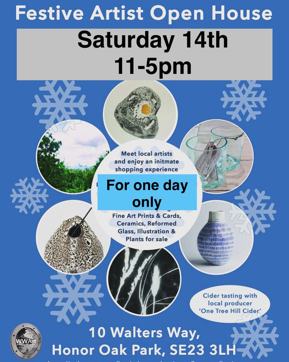 AllenShiree's tweet photo. For those who missed out last week one day only pop-up art open house with unique limited edition prints by Shiree, contemporary illustration by Jo and handmade porcelain by Liz. Affordable original pieces that will make great Christmas presents. Plus local cider to try and buy! https://t.co/lXMvkpGNpL