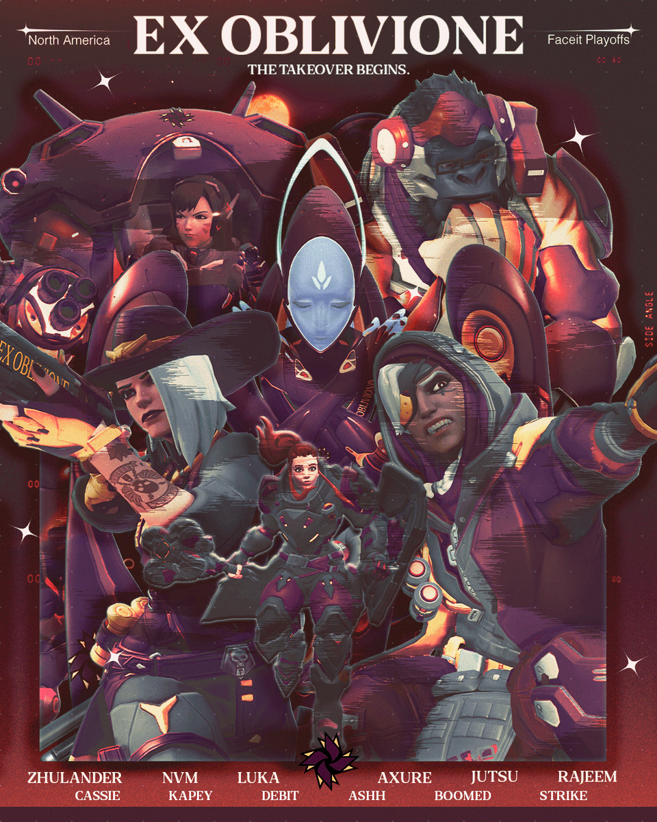 Ex Oblivione (@exoblivionegg) on Twitter photo A return to the limelight.
Introducing ExO NA for FACEIT Playoffs:
๐ก๏ธ <a href="/LukaOnTwitch/">luka</a>
๐ก๏ธ <a href="/Axur3e/">Axure</a>
โ๏ธ <a href="/Jo0tsu/">jutsu</a>
โ๏ธ <a href="/nvm_ow/">nevermind</a>
๐ <a href="/R2JEEM/">Rajeem</a>
๐ @zhulanderow
๐ <a href="/stxrOW/">cassie</a>
๐ <a href="/d7bit/">debit</a>
๐ <a href="/Kapey774/">Kacpet Kuczyลski</a>
๐ง <a href="/boo__med/">el jefe ๐</a>
๐ง <a href="/_Strikeow_/">REV STRIKE</a>
๐จ<a href="/Ashh_OW/">ExO Ashh</a>
#IntoOblivion๐ A return to the limelight.
Introducing ExO NA for FACEIT Playoffs:
๐ก๏ธ <a href="/LukaOnTwitch/">luka</a>
๐ก๏ธ <a href="/Axur3e/">Axure</a>
โ๏ธ <a href="/Jo0tsu/">jutsu</a>
โ๏ธ <a href="/nvm_ow/">nevermind</a>
๐ <a href="/R2JEEM/">Rajeem</a>
๐ @zhulanderow
๐ <a href="/stxrOW/">cassie</a>
๐ <a href="/d7bit/">debit</a>
๐ <a href="/Kapey774/">Kacpet Kuczyลski</a>
๐ง <a href="/boo__med/">el jefe ๐</a>
๐ง <a href="/_Strikeow_/">REV STRIKE</a>
๐จ<a href="/Ashh_OW/">ExO Ashh</a>
#IntoOblivion๐