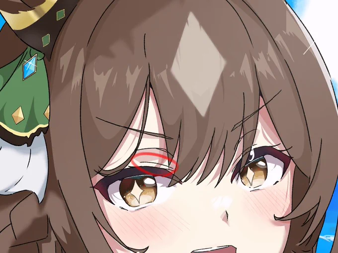 絵描きやってて結構こういうこと割とあると思うんだけど、ここって二重の表現なんだなってのを最近知りましたちなみに気づいたのはナルトでです(ナルトは一重)まだこういう知らないで描いてること多いかも 