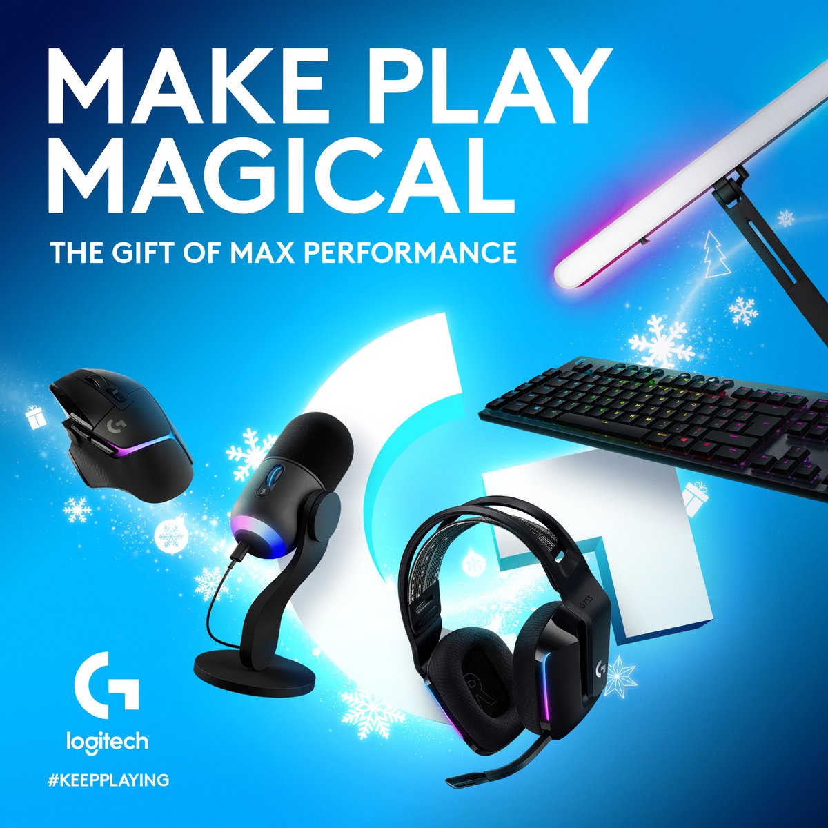 We are having a virtual holiday party today teaming up with <a href="/LogitechG/">Logitech G</a> to spread some holiday cheer! 
Join us: 7:30 pm cst twitch.tv/munchkindoom
If you want to spread your own cheer you can grab some presents here logi.gg/munchkindoom24 
#logitechgpartner #KeepPlaying