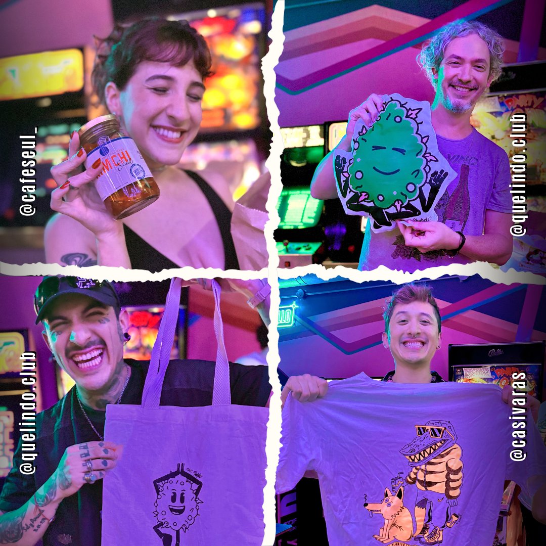 Gracias a <a href="/elmaurittt/">Comadreja electrica ⚡️</a> y <a href="/cupailustra/">Cupa</a> que la rompieron en las bandejas haciéndonos mover la patita ❤️

Y todo el cariño para aquellos que acompañaron en los sorteos, uno de los momentos más divertidos de la noche: gracias a los amigos de Satibia por las medias alucinantes y bien