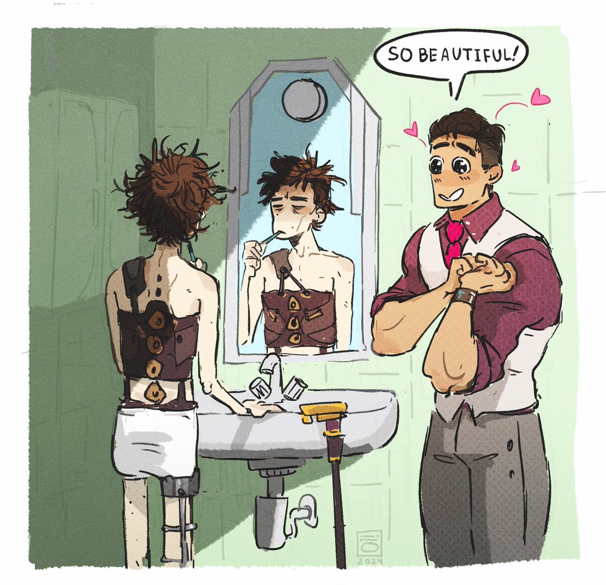 I regret to announce i am completely brainrotted by these two #arcane #jayvik #jaycetalis #viktorarcane