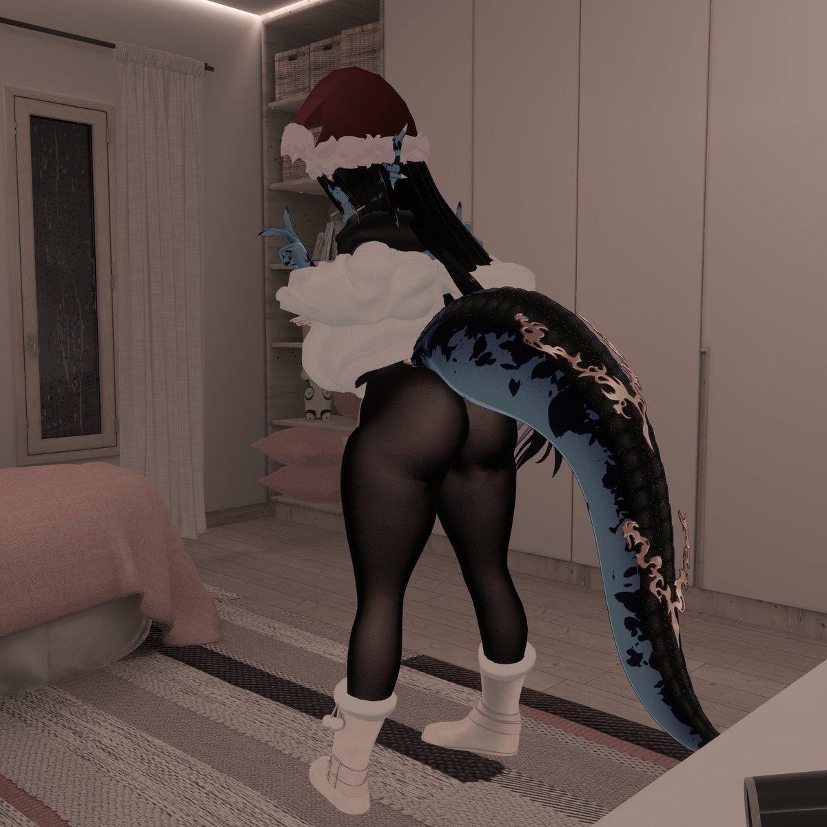 Do you like my Christmas outfit? ^^ ❤️