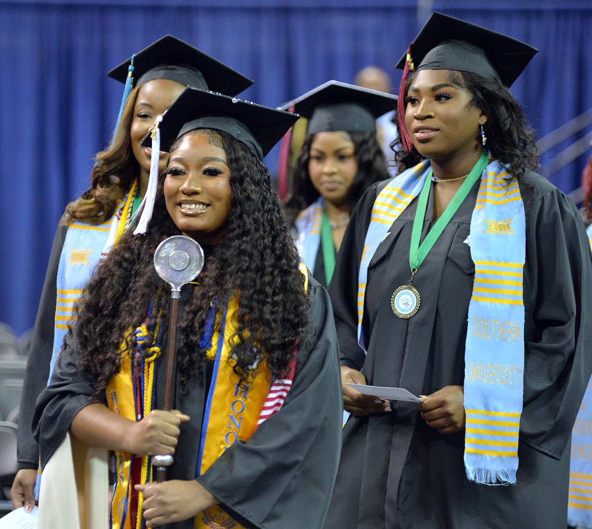 SouthernU_BR's tweet image. Today, we celebrated the Class of 2024 at Southern University’s undergraduate commencement! Attorney Marcus Brown delivered a dynamic and inspiring message, setting the tone for greatness. Congrats, Jags!

#WeAreSouthern #FinishStronger #SUgrad24
