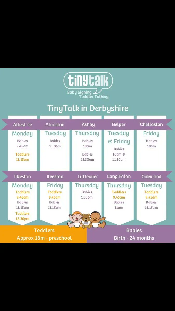 DoBobonna's tweet image. There are amazing TinyTalk teachers all over Derbyshire! Go to Tinytalk.co.uk to find your nearest class. #babysigning #trysomethingnew #Fun #Parenting #newskills #earlylearning #bonding #derby #cleverbaby #skillsforlife #ItReallyWorks #happybaby #Communication